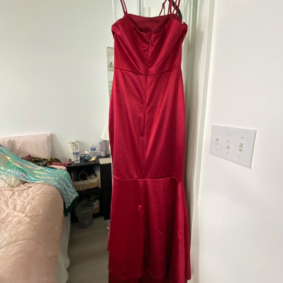 WORN ONCE. Lulus Maxi formal dress - Picture 3 of 5